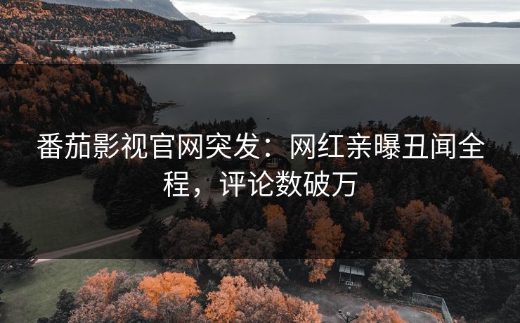 番茄影视官网突发：网红亲曝丑闻全程，评论数破万